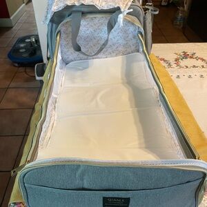 Gray Baby Travel Bassinet